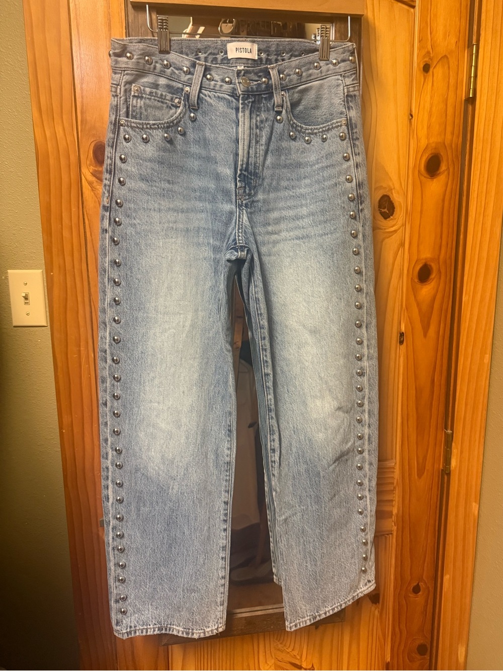 Pistola Studded Barrel Jeans